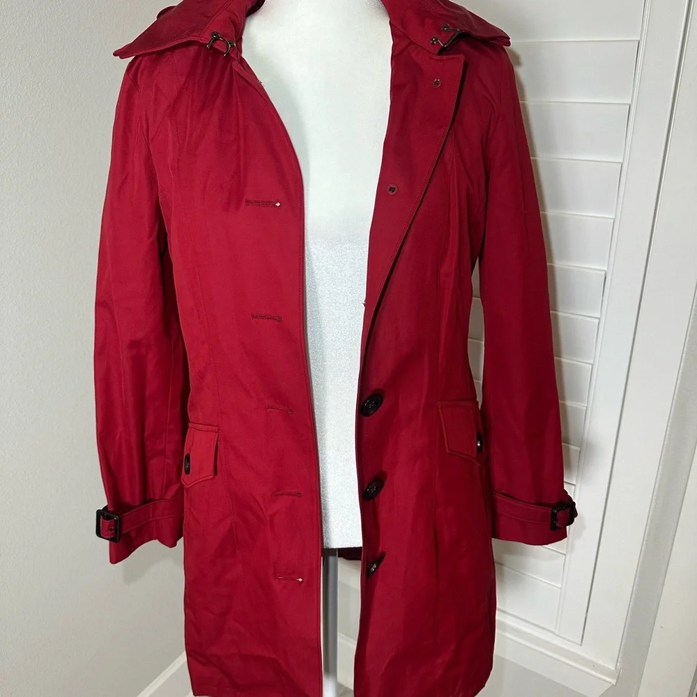 Michael kors Women's Red Button-Up Coat - Picture 4 of 13